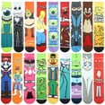 thumbnail image 3 of Calcetines De Hombre Moda anime Divertido hip hop Personalidad Dibujos Animados Patrón De Costura De Alta Calidad, 3 of 4