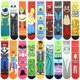 thumbnail image 3 of Calcetines De Hombre Moda anime Divertido hip hop Personalidad Dibujos Animados Patrón De Costura De Alta Calidad, 3 of 4