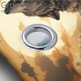 thumbnail image 3 of Juego de 4 cortinas de ducha con diseño de lobo, animales salvajes, montaña aullando, luna llena, noche, con tapa de inodoro y alfombrilla de baño, cortina de ducha impermeable con 12 ganchos, 72 x, 3 of 4