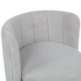 thumbnail image 2 of Noble House 360° Swivel Sofa Chair, Upholstered Accent Seat with Hidden Storage Compartment, Bedroom/Living Room, Gray, 2 of 13