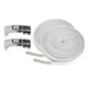 thumbnail image 1 of Bloqueo elástico Sin cords Cords de Bloqueo plano Cuerdas rápidas 100 cm Hebillas de metal para Reemplazo , blanco Salvador Dali Cordones elásticos sin atar, 1 of 10