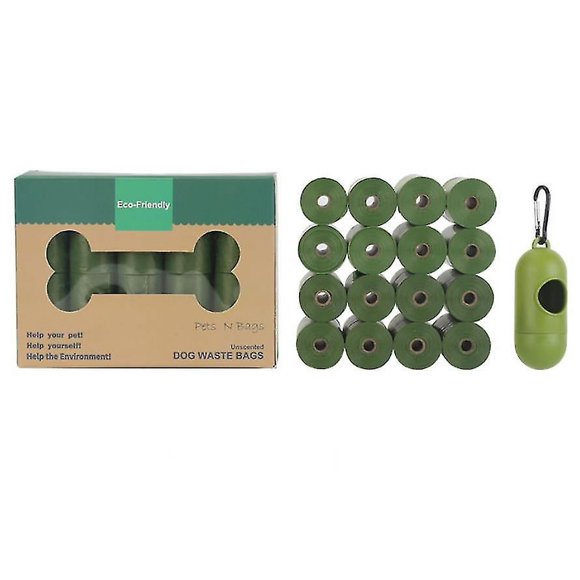 Strong Dog Poop Bags, Post-Consumer Recycled Plastic 100% Leak Proof Solution for Responsible Pet Owners, Eco-Friendly Fresh Scented Packs for Outdoor Cleaning