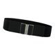 thumbnail image 4 of Cinturón de Cintura Elástico para Mujer con Ancho Generoso Material PU Hebilla de Aleación Metálica Diseño Stretch Adecuado para Bodas Citas Fiestas D Negro 75 cm, 4 of 7