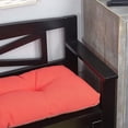 thumbnail image 4 of The Gripper Non-Slip Tufted Bench Cushion for Indoor Furniture, Entryway Storage, Bay Window, Corner Nook or Piano Seat, 43 Inches, Coral, 4 of 5
