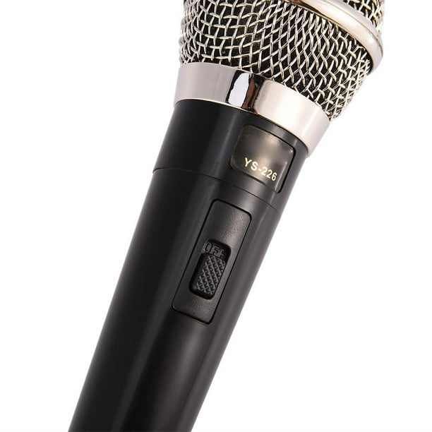 Microphone de karaoké dynamique filaire, professionnel, clair