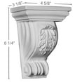 thumbnail image 2 of Ekena Millwork 4 5/8"W x 3 1/8"D x 6 1/4"H Cole Corbel (6-Pack), 2 of 5