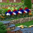 thumbnail image 5 of Cemetery Flowers for Grave Artificial Red Blue White Lilac Patriotic Silk Memorial Day Flowers for Cemetery Veterans Day 4th of July Independence Day Outdoor Garden Decor Table Centerpiece,1Pcs, 5 of 8