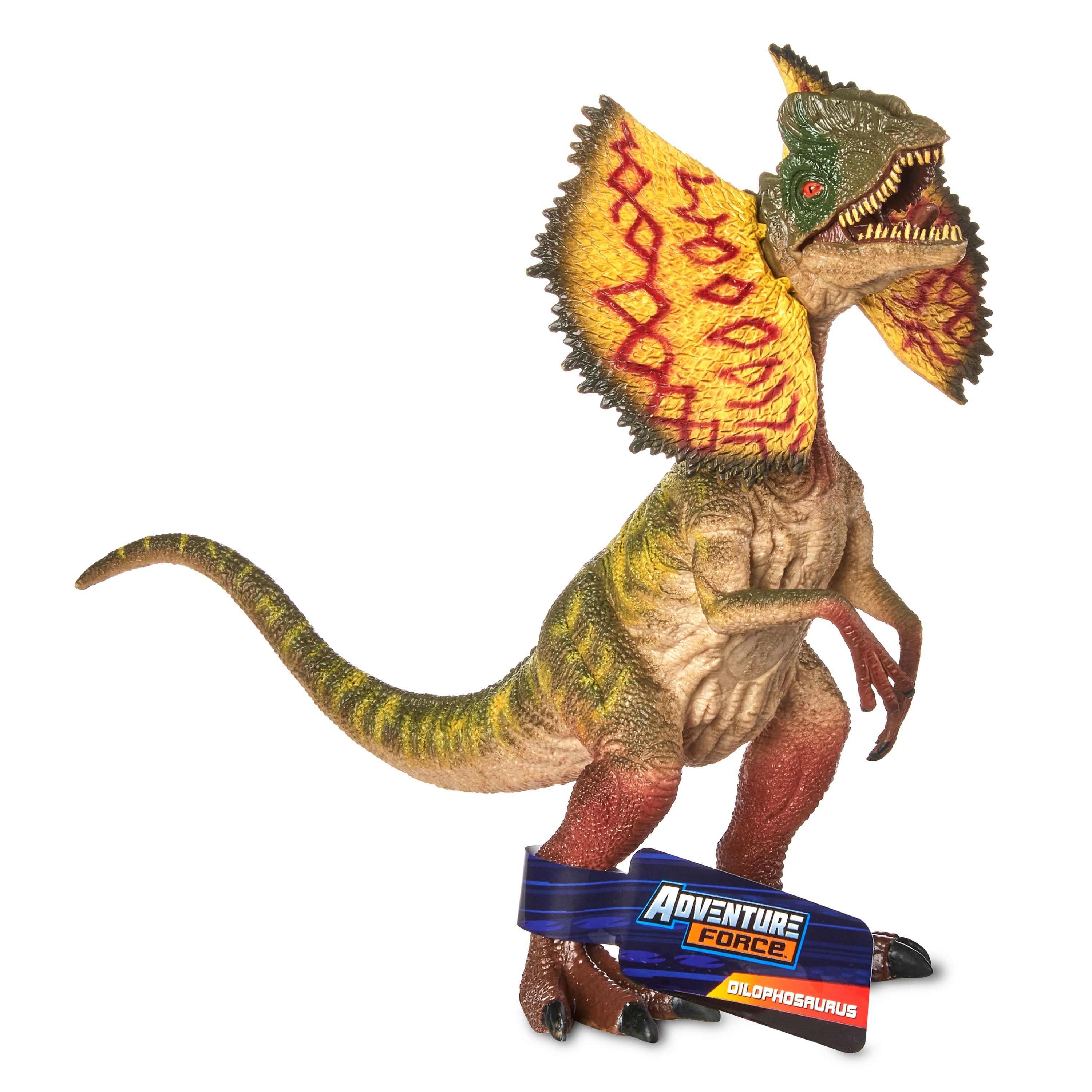 Electronic Dilophosaurus Dinosaur Toy Walk Roar & Stomp W/ Flapping Neck Frills 