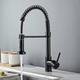 thumbnail image 5 of high quality Kitchen mixer tap Matte black kitchen faucet with pull-out sprayer, 5 of 5