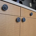 thumbnail image 4 of Zeckos Blue Cast Iron Compass Rose Cabinet Drawer Pulls Set of 12, 4 of 8