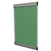 Ghent SILH20418 Silhouette Enclosed Spruce Vinyl Bulletin Board