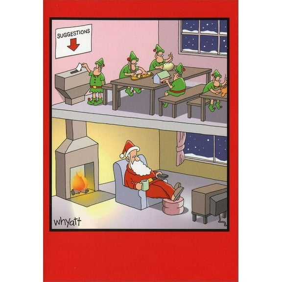 Nobleworks Suggestions Funny / Humorous Christmas Card (1 card/1 envelope)
