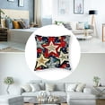 thumbnail image 5 of nygtbtfer Pillow Covers Stars Floral Decor American Flag Holiday Pillow Case Decorations for Sofa Couch White, 5 of 7