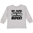 thumbnail image 3 of Inktastic Eat, Sleep, Krav Maga, Repeat Boys or Girls Long Sleeve Toddler T-Shirt, 3 of 5