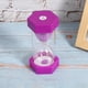 thumbnail image 5 of Reloj de arena portátil para niños, para el hogar, la oficina, reloj de arena, temporizador de regalo (morado, 10 minutos), 5 of 14