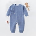 thumbnail image 3 of KPOPLK Baby Boys Footless Pajamas Long Sleeve Button One-Piece Cotton Sleeper for Boys Infant 0-18 Months Size 6-9 Months, 3 of 6