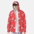 thumbnail image 2 of Vsdgher Chandails à Capuchon pour Adultes à Imprimé Coq de Dessin Animé, Maillot Dermoprotecteur pour Hommes Femmes, Chandails de Pêche à Manches Longues avec Protection Solaire pour Course Athlétique Natation-3X-Grand, 2 of 7