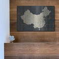 thumbnail image 5 of Luxe Metal Art 'Old World Map China' by Wild Apple Portfolio, Metal Wall Art, 16"x12", 5 of 9