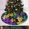 thumbnail image 6 of Coolnut Mardi Gras Christmas Tree Skirt Tree Skirt for Holiday Party Home Christmas Day Ornaments36", 6 of 6
