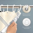 thumbnail image 4 of Shower Curtain 72x72 InchWaterproof Neutral Bathroom Curtain with Hooks, Modern Geometric, 4 of 9
