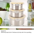 thumbnail image 3 of Conteneur de Stockage Alimentaire Rond, Couvercles Conteneur Alimentaire pour Déjeuner, 3 of 7