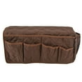 thumbnail image 1 of Couch Support à Distance, Rétro Mode Canapé Organisateurs d'Accoudoirs Exécution Fine Simple Poche Confortable Conception Étanche à la Poussière pour Téléphone Portable Café, Noir, Gris, 1 of 8