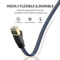Cable 20 ft Cat 7 Flat Cable for Gaming, PC, and