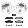 thumbnail image 3 of PowerStop Rear Z23 Evolution Sport Carbon-Fiber Ceramic Brake Pad and Drilled & Slotted Rotor Kit Fits: FORD Select Models K1799, 3 of 10