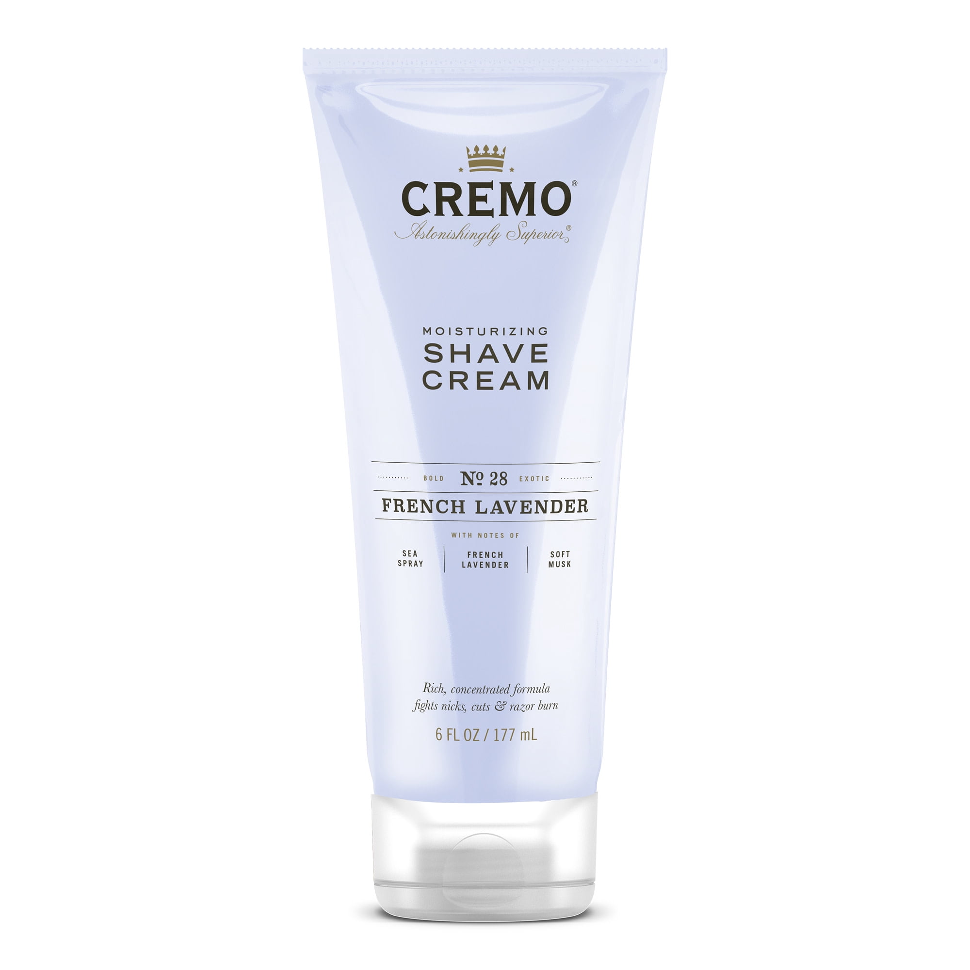 CREMO Astonishingly Superior Shave Cream French Lavender 6 fl oz