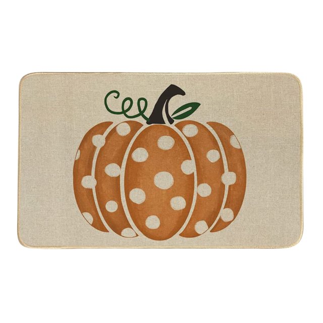 Tapis de Porte Citrouilles Extérieur Tapis de Printemps pour Entrée Tapis Absorbant Tapis de Bienvenue pour Extérieur Tapis de Porte d'Entrée pour Maison Entrée, Tapis de Porte Extérieur Entrée, Tapis de Bienvenue Intérieur, 16x24 Pouces