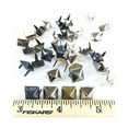 thumbnail image 2 of Dangerous Threads Nailheads Spots Studs 2 Prong 3/8" Square Pyramid Studs - Various Colors - 100 Pcs (Matte Black), 2 of 2