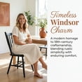 thumbnail image 4 of Guyou Windsor Dining Chair Set of 4, Farmhouse Solid Wood Kitchen Chairs with Spindle High Back, Mid Century Armless Dining Side Chairs for Dining Rooms Restaurant, Black, 4 of 10