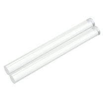 Uxcell 2pcs Acrylic Round Rods 3/8" x 4" Clear Acrylic Dowel Rods Sticks Acrylic Plastic Sticks Strip for DIY Crafts Lighting Gardening Decorations - 10mm x 100mm