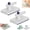 2pcs-b, variant on No-Touch Snap Grip Mini Mop, Hands Free Snap Clamp Design, Holder Compatible with Paper Towels and Wet Wipes, Multi-Surface Cleaning Tool for Kitchen, Bathroom, Glass, Car Interior