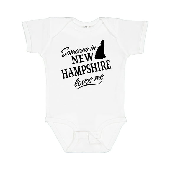 Inktastic Someone in New Hampshire Loves Me Boys or Girls Baby Bodysuit