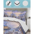 thumbnail image 3 of Quilt King Size Bedding Set, Christmas Reversible Summer Quilt 3 Pieces, Cottagecore Farmhouse Xmas Tree Snowflake Lightweight Bedspreads Coverlets with 2 Pillow Shams for All Seasons, 3 of 5