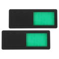 thumbnail image 1 of Greenadscape 2Ud Deslizante Para Negro De Material ABS Resistente Señal De Puerta Ocupado Vacante, 1 of 8