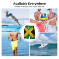 thumbnail image 6 of Mens Swim Trunks Jamaica Flag Jamaican Quick Dry Board Shorts with Compression Liner, 6 of 6
