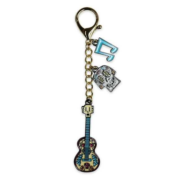 Disney Parks Pixar Coco Flair Bag Charm Guitar – Sugar Skull Purse Backpack Jewelry Keychain