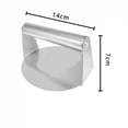thumbnail image 4 of Stainless Steel Smash Burger Press | Heavy Duty Patty Maker & Smasher Mold for BBQ, Grilling Kitchen (Non-Stick), 4 of 7