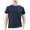 A-Navy, variant on Wyobmus Mens Workout Tshirts Short Sleeved Crew Neck Sport Shirt Contrast Color Shoulder Casual Elastic Basic Tees A-Black