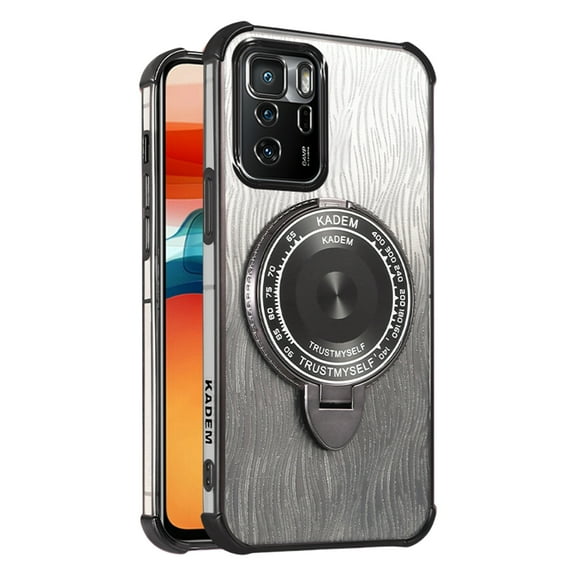 Kickstand Case for Xiaomi Poco X3 GT Cover Soft TPU Silicone Phone Case with Luxury Magnetic Mirror Stand Shell for Women Men Anti-Fall Protective Cover Compatible with Xiaomi Poco X3 GT Case