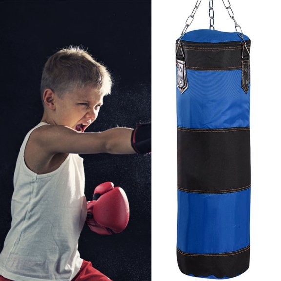 Saco De Boxeo Pesado Para Niños, Saco De Para Entrenamiento, Fitness, Ejercicio, Tela Oxford Duradera, 31,5x9,8x9,8 Pulgadas