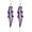 Glitter Purple, variant on Acrylic Exaggerated Lightning Earrings Statement Punk Retro Geometric Delicate Neon Personalized Earrings Accessory Jewelry for Women