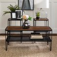 thumbnail image 2 of Walker Edison 3-Piece Engineered Wood Hairpin Leg Accent Table Set - Dark Walnut, 2 of 6