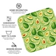 thumbnail image 3 of Disketp Green Avocado Funny Coasters,4 Pcs Leather Coasters with Holder, Perfect Housewarming Hostess Gifts,Protect Furniture from Water Marks Scratch and Damage-Square, 3 of 6