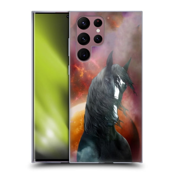 Head Case Designs Officially Licensed Simone Gatterwe Horses Fantasy Shire Soft Gel Case Compatible with Samsung Galaxy S22 Ultra 5G