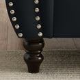 thumbnail image 6 of 58.8 Inch Chesterfield Sofa, Velvet Couch with Deep-Button Tufting, Modern Classic Design Sofa Quilted Upholstery, Furniture for Living Room, Office, Salon, Lounge, Black, 6 of 8