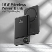 20W Magnetic Wireless Power Bank Charger - Portable iPhone Android Fast Charge 20W Magnetic Wireless battery