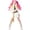 Pink, variant on HTQWLP 3 Piece Halloween Popular Singers Costume, Halloween Role Play Girls Pop Star Fancy Dress Outfits, Halloween Party Stage Performance Dress up for Girls, White/110